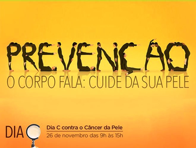 Sábado (19) é Dia C de combate ao Câncer de Pele