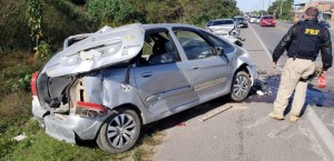 ACIDENTE ENVOLVENDO TRÊS CARROS NA BR-293