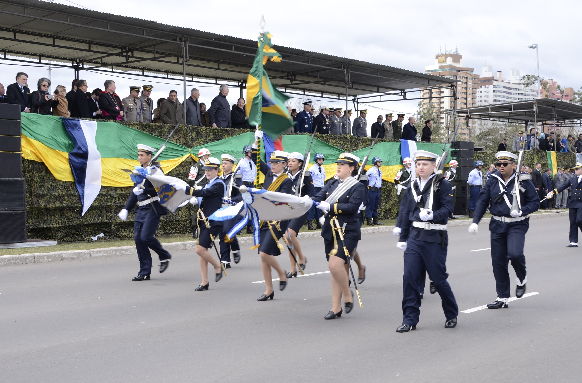 Marinha do Brasil compõe o desfile cívico de 7 de setembro em Pelotas
