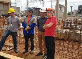 Vice-prefeito de Pelotas visita obras da Subestação da CEEE